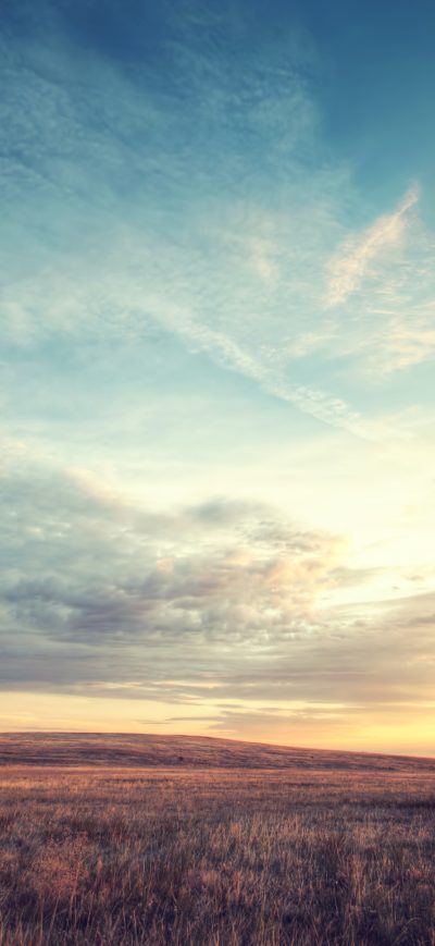 Fond d'écran iPhone Landscape Nature Fields Sky 4k