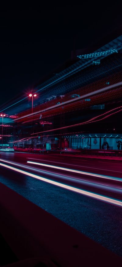 Fond d'écran iPhone Light Path Long Exposure 5k