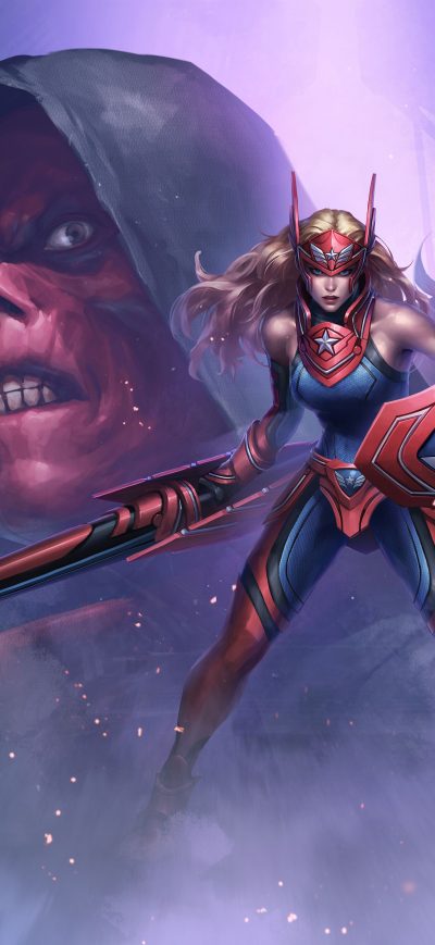 Fond d'écran iPhone Marvel Future Fight 4k
