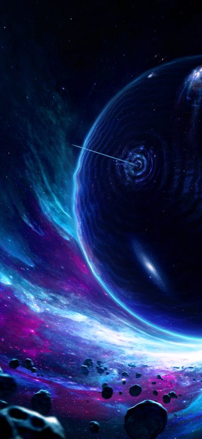 Fond d'écran iPhone Wormhole Art