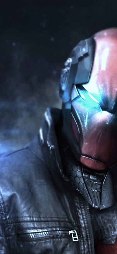 Fond d'écran iPhone The Red Hood Glowing Eyes 4k