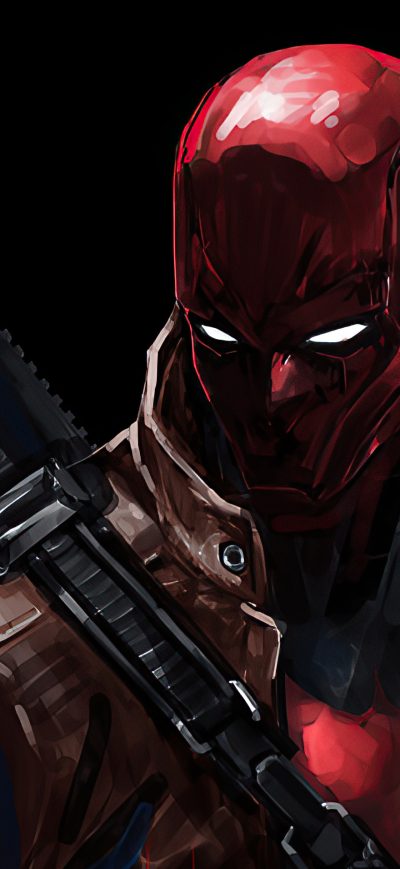 Fond d'écran iPhone Red Hood With Gun