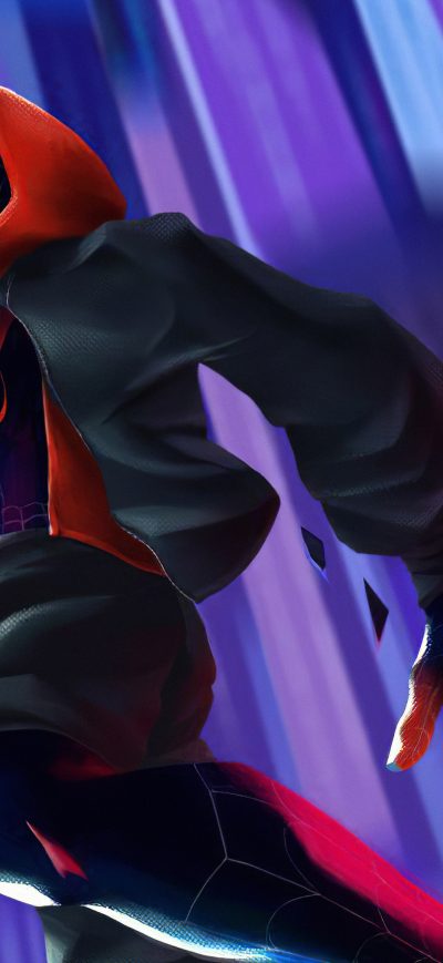 Fond d'écran iPhone Spiderman Jump 4k