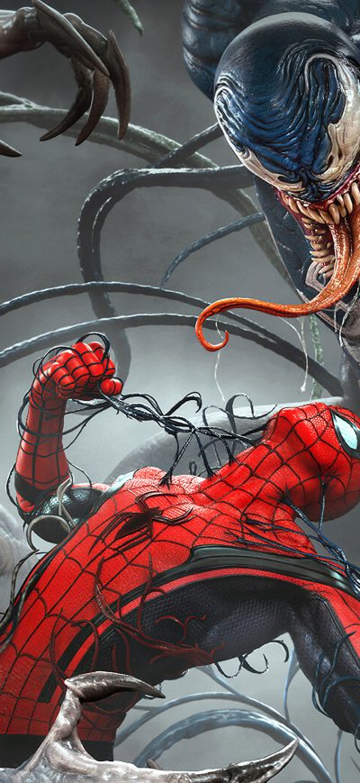 Fond d'écran iPhone Spider Man Vs Venomized