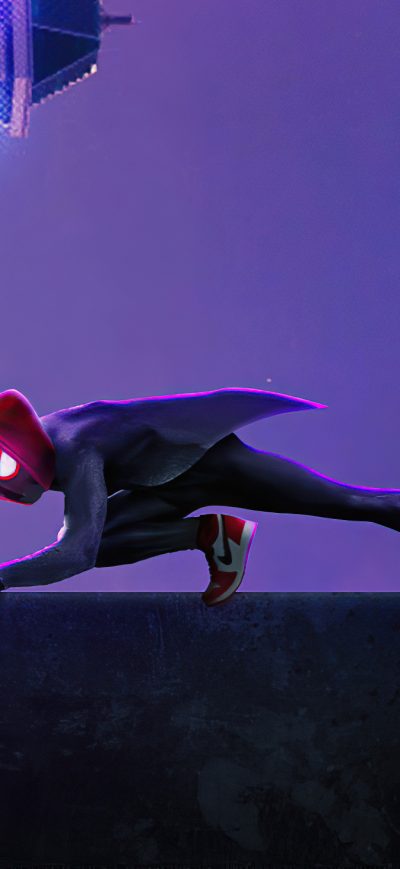 Fond d'écran iPhone Spider Verse Miles City