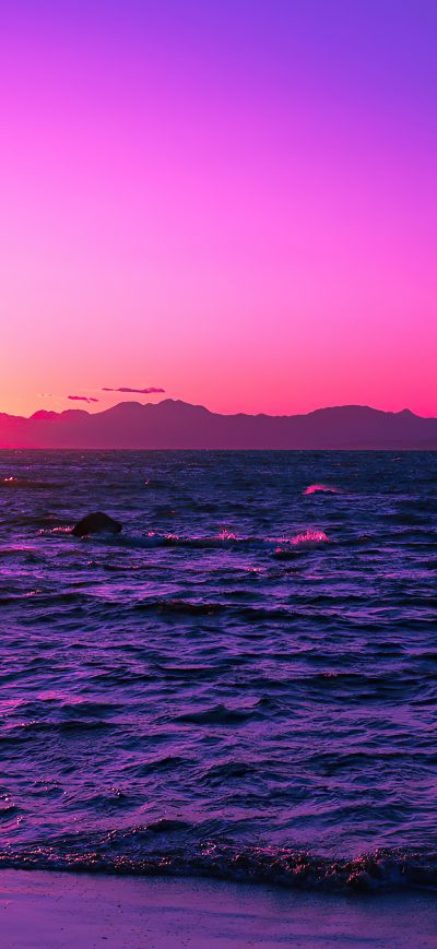 Fond d'écran iPhone Beautiful Evening Purple Sunset 4k