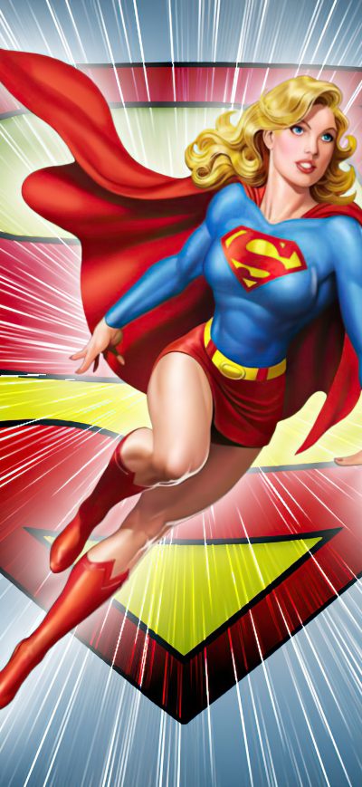 Fond d'écran iPhone Supergirl Dc Comic Minimal 5k