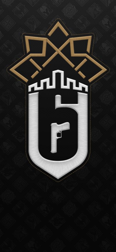 Fond d'écran iPhone Tom Clancys Rainbow Six Siege Minimal Logo 4k