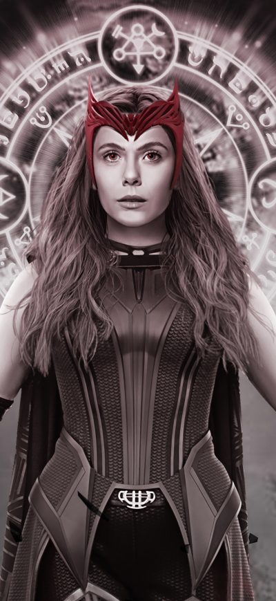 Fond d'écran iPhone Scarlet Witch X Wanda Maximoff 5k