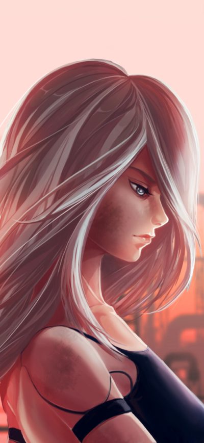 Fond d'écran A2 Nier Automata Artwork sur iPhone