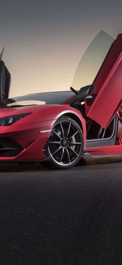 Fond d'écran iPhone Lamborghini Aventardor SVJ 5k