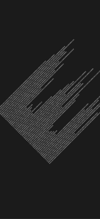 Fond d'écran iPhone Binary Code Minimalism