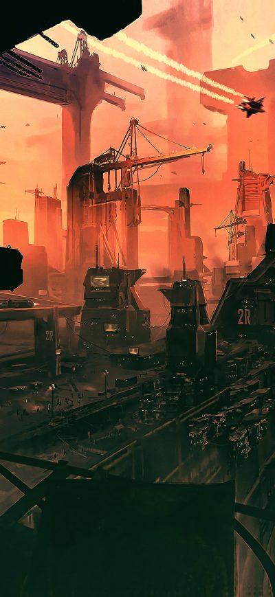 Fond d'écran iPhone Science Fiction Concept Art 4k