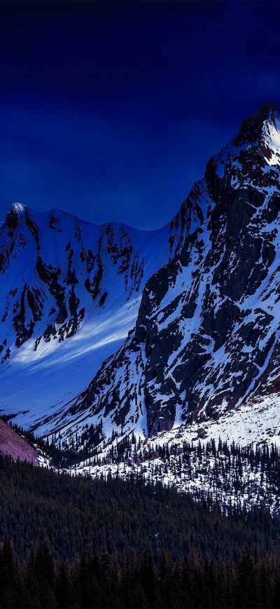 Fond d'écran iPhone Landscape Snowy Mountains 4k