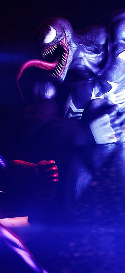 Fond d'écran iPhone Venom Vs Spiderman 5k