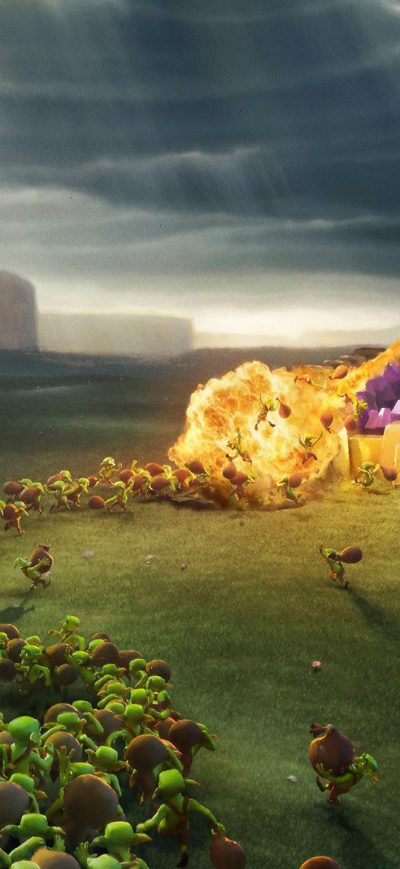 Fond d'écran iPhone Clash Of Clans Wiz And Goblins