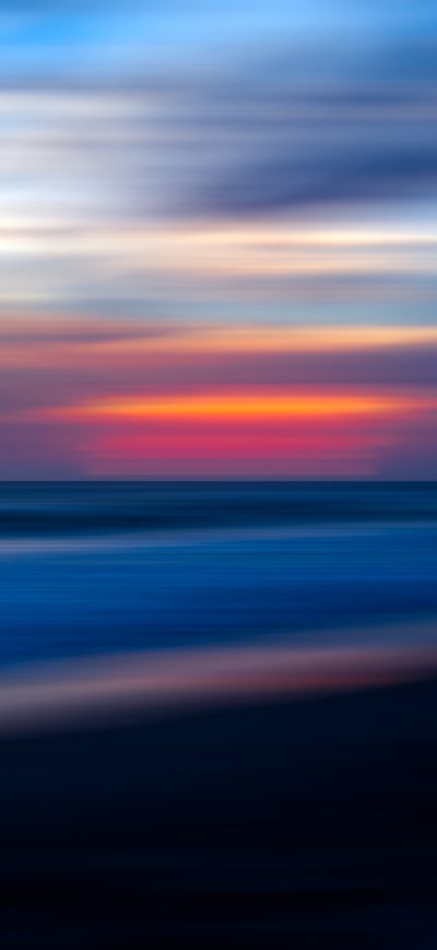 Fond d'écran iPhone Sea Ocean Water Sunset Blur 5k
