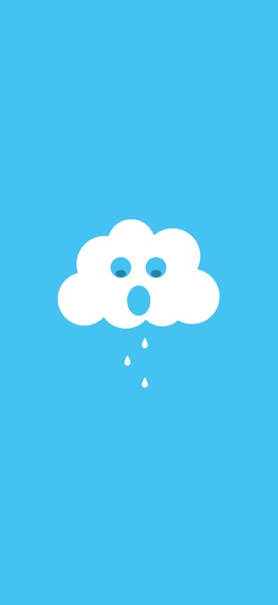 Fond d'écran iPhone Rain Clouds Minimalism