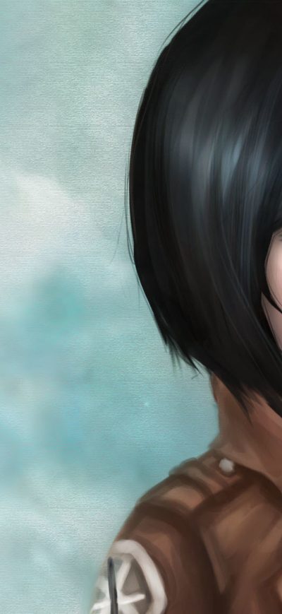 Fond d'écran Mikasa Ackerman Anime Girl sur iPhone