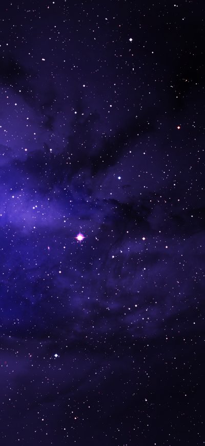 Fond d'écran iPhone Space Stars Purple Sky