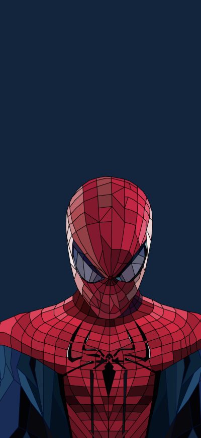 Fond d'écran iPhone Spiderman Iron Man Captain America Low Poly Artwork