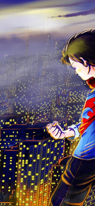 Fond d'écran iPhone Kid Superman 4k