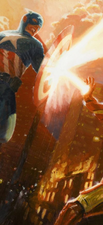 Fond d'écran iPhone Iron Man Vs Captain America