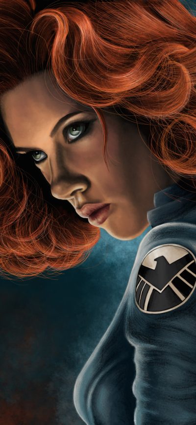 Fond d'écran iPhone Black Widow Artworks