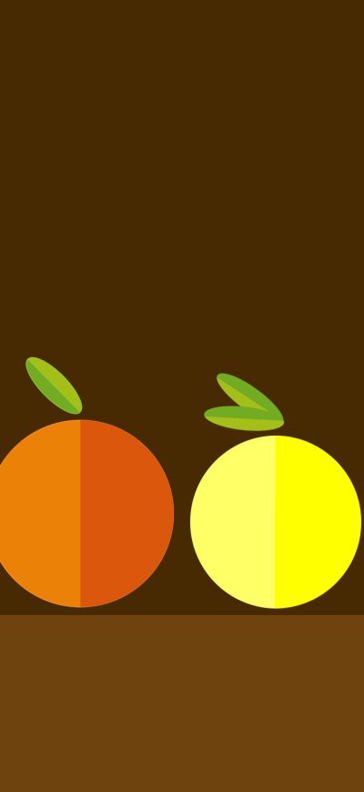 Fond d'écran iPhone Fruits Minimalism