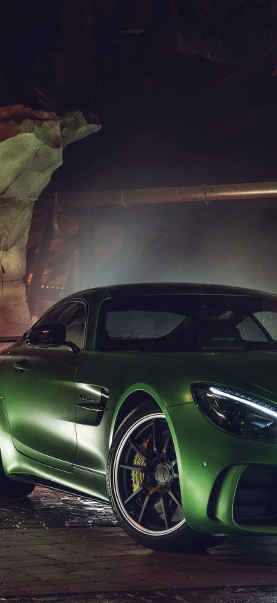 Fond d'écran iPhone Green Mercedes AMG GT R