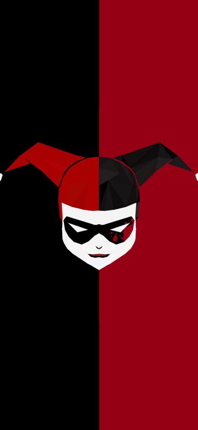 Fond d'écran Minimalism Harley Quinn sur iPhone