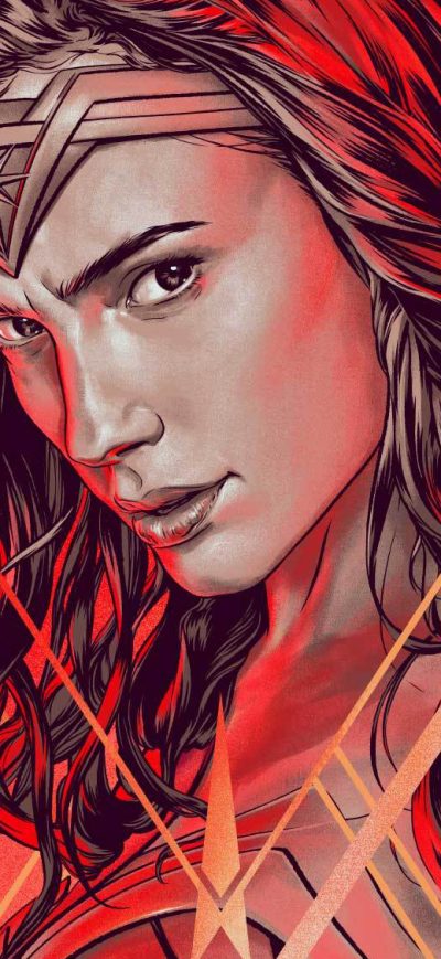 Fond d'écran iPhone Art Wonder Woman