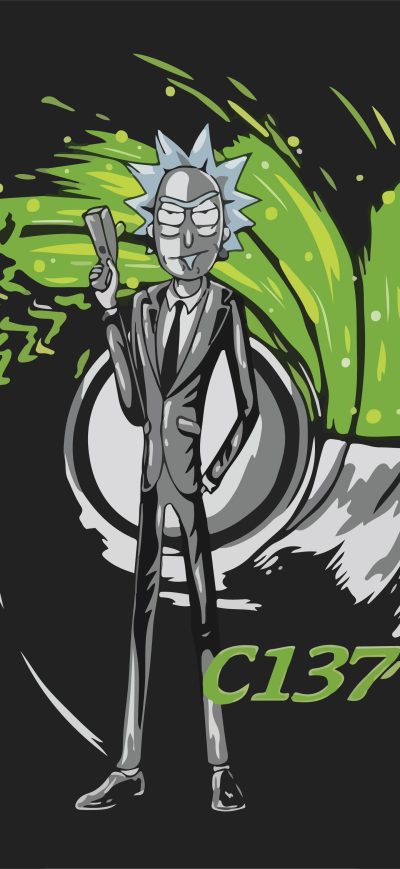 Fond d'écran iPhone Rick C137 James Bond 007