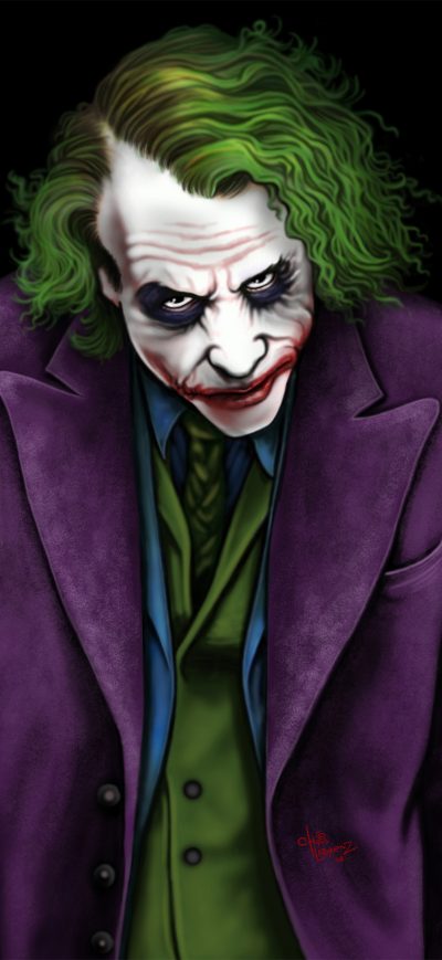 Fond d'écran iPhone Joker Heath Ledger Art