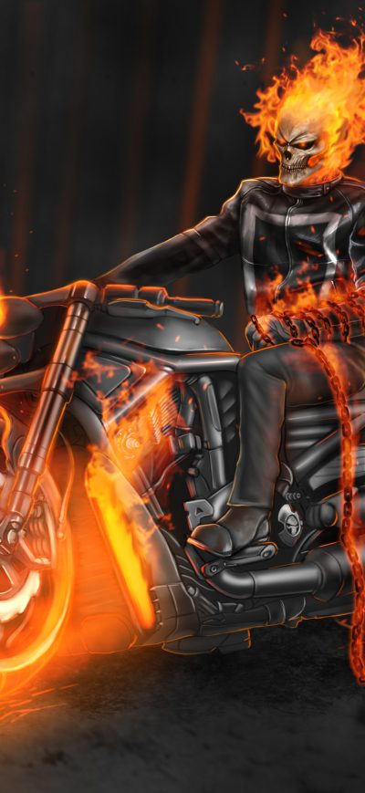 Fond d'écran iPhone Ghost Rider In Bike