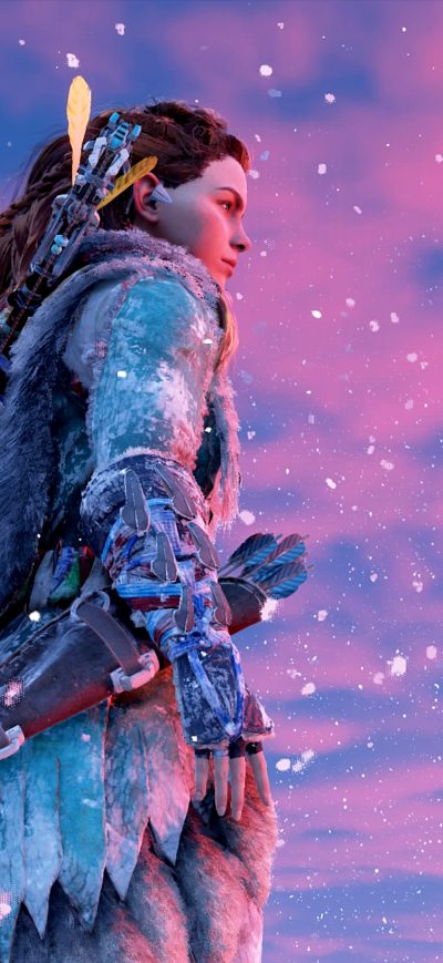 Fond d'écran iPhone Aloy From Horizon Zero Dawn 4k