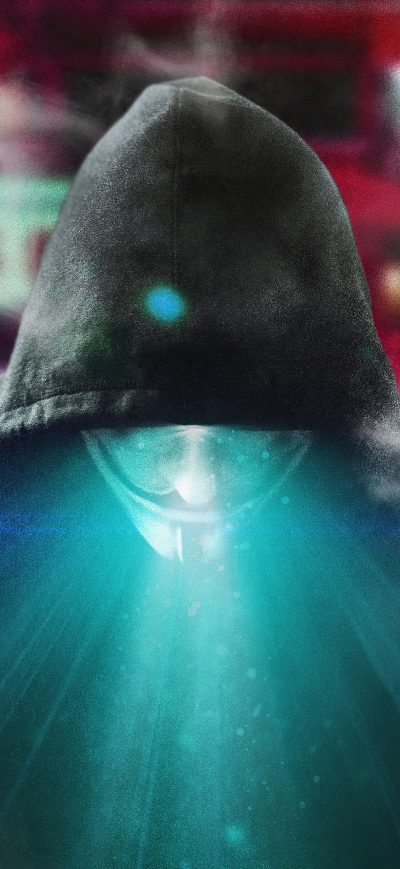 Fond d'écran iPhone Anonymus Guy With Powers 4k