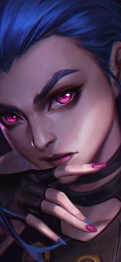 Fond d'écran iPhone Arcane Jinx Lol 4k
