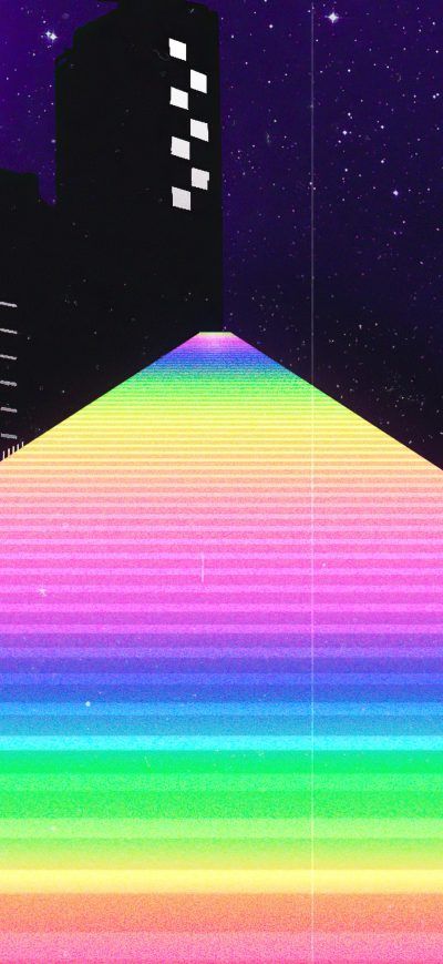 Fond d'écran iPhone Retro Stairs 4k