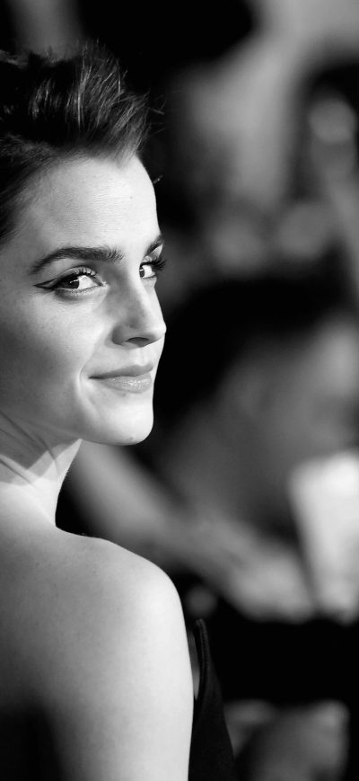 Fond d'écran iPhone Emma Watson 2017 Monochrome