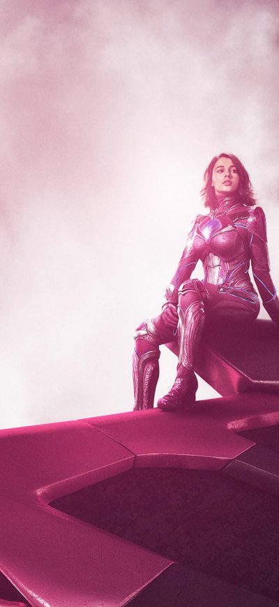 Fond d'écran iPhone 2017 Power Rangers Zord Pink
