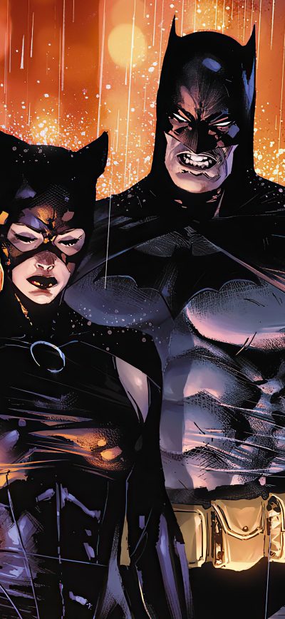 Fond d'écran iPhone Angry Batman And Catwoman 4k