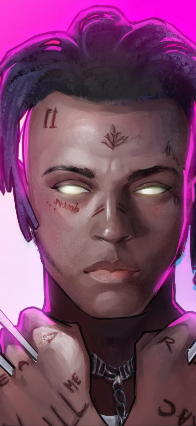 Fond d'écran iPhone XXXTentacion As Weapon X Artwork 5k