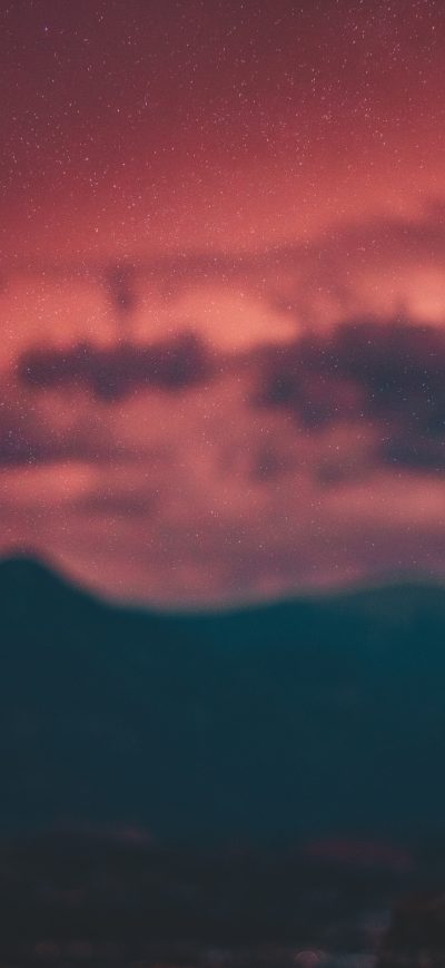 Fond d'écran iPhone Man Standing Silhouette Red Sky Scenic Nature View