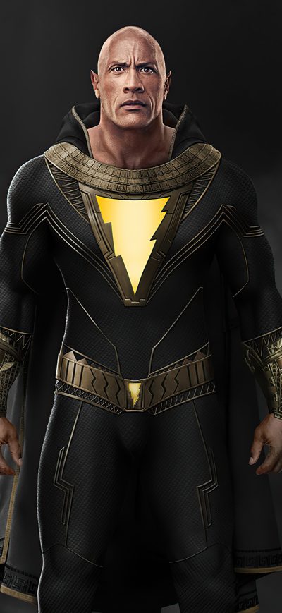 Fond d'écran iPhone Black Adam Suit Concept No Hoodie