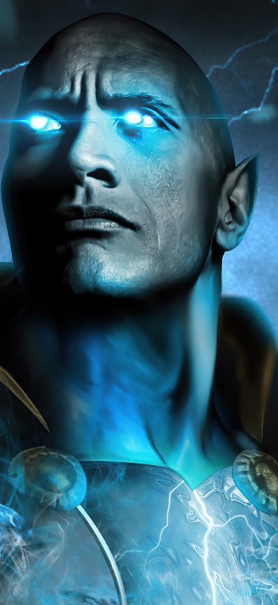 Fond d'écran iPhone Black Adam Lightning