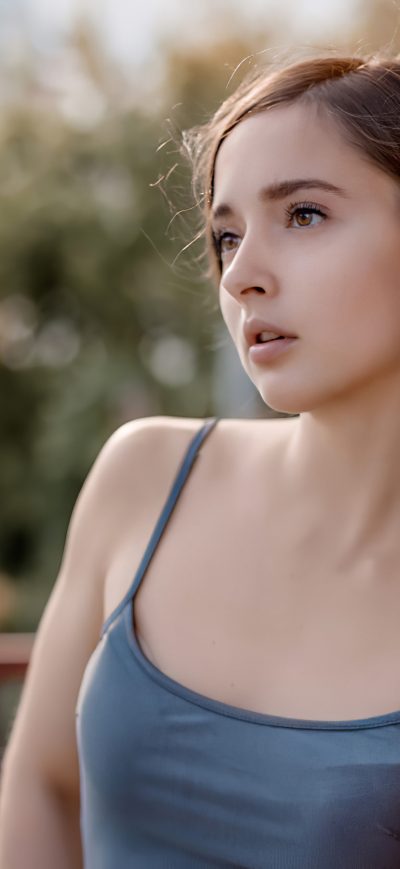 Fond d'écran iPhone Gorgeous Brunette 4k