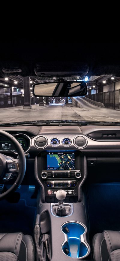 Fond d'écran iPhone Ford Mustang Bullitt Interior