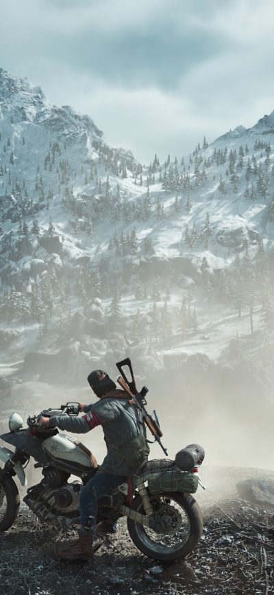 Fond d'écran iPhone Days Gone Biker 4k