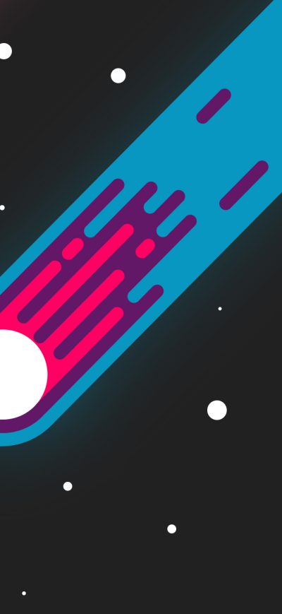 Fond d'écran Minimalist Space sur iPhone